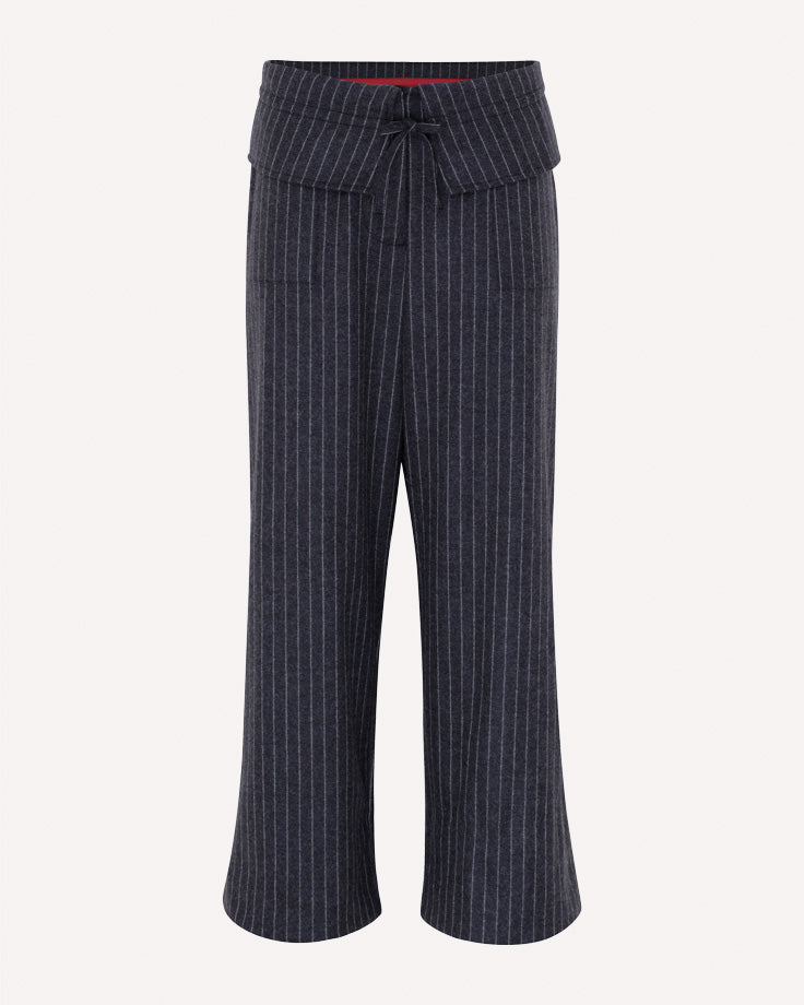 The Fold Over Pant - Charcoal
