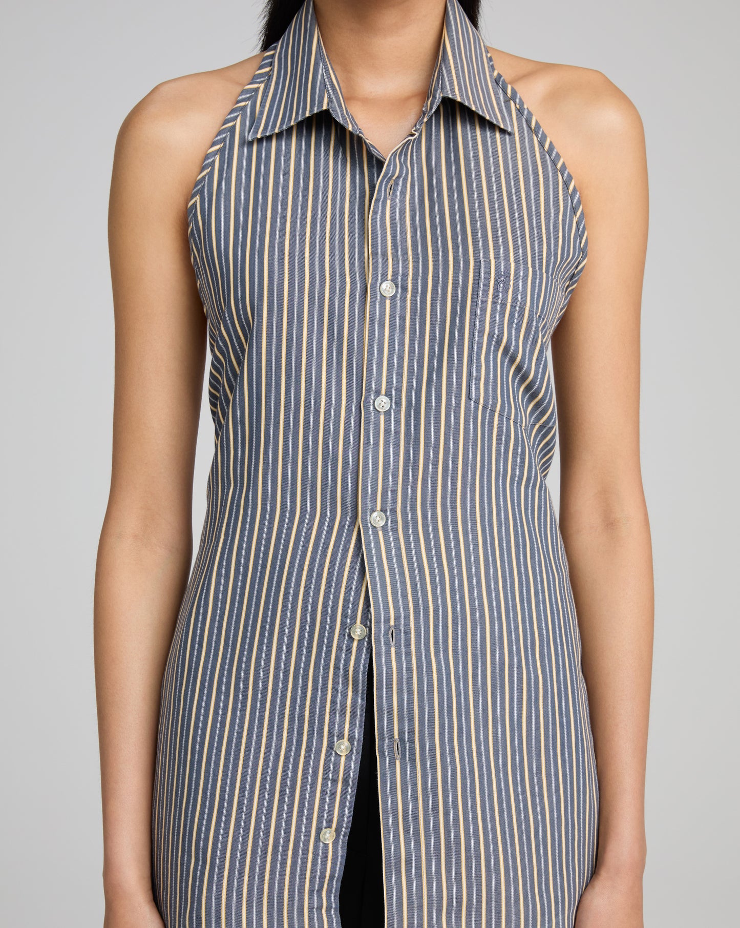 The Halter - Butter Stripe