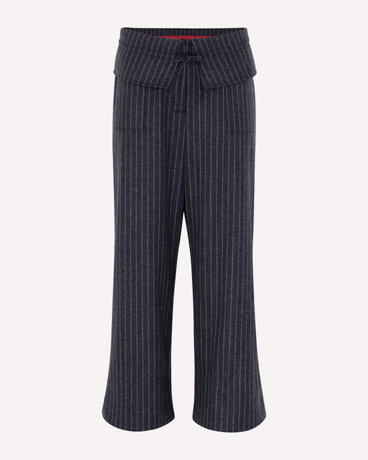 The Fold Over Pant - Charcoal