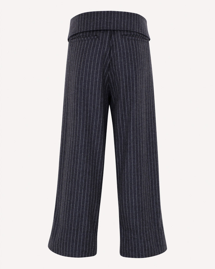 The Fold Over Pant - Charcoal