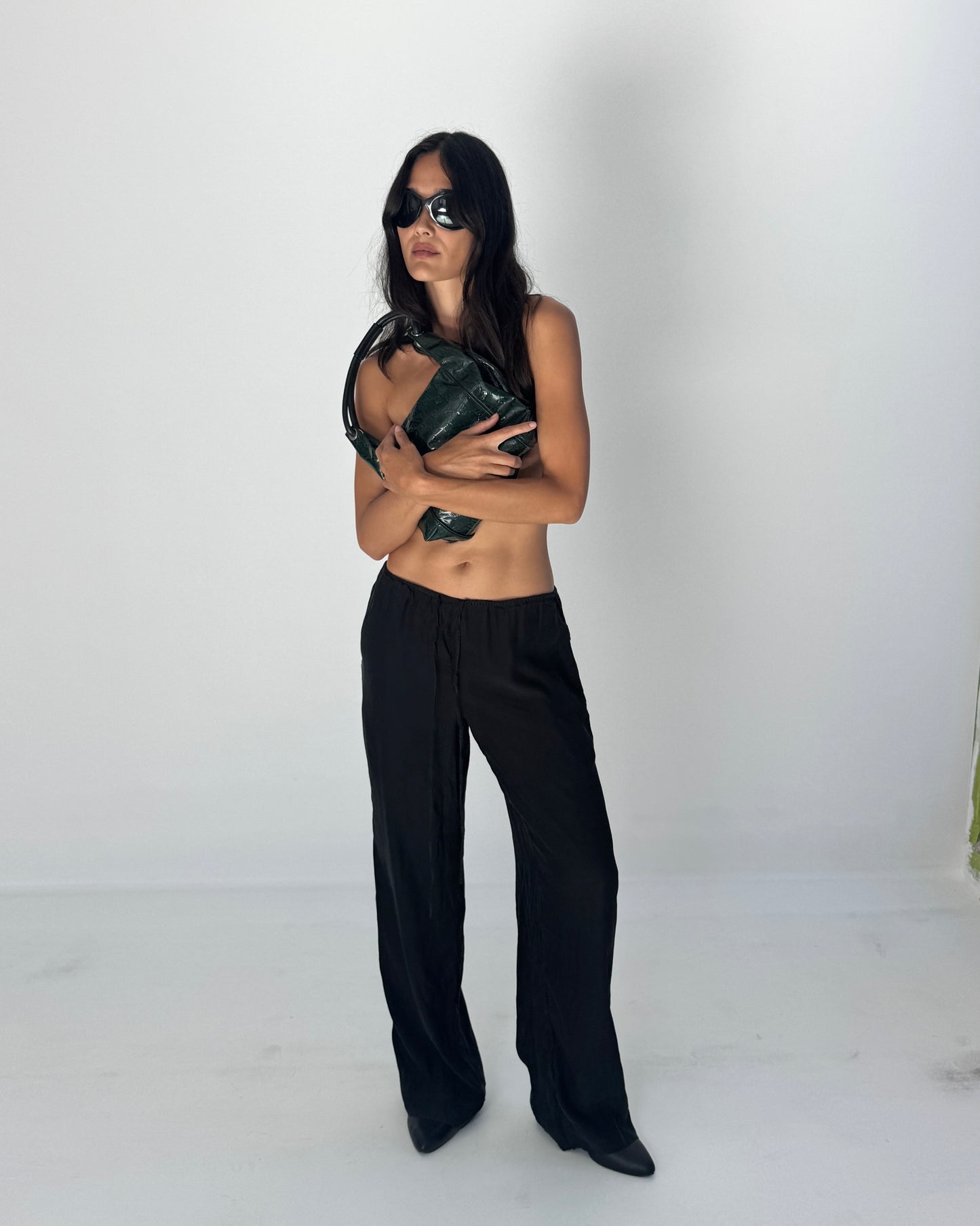 Black Silk Pant