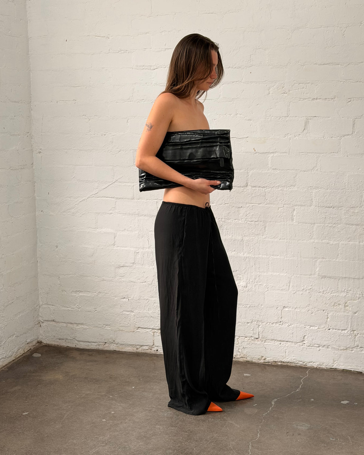 Black Silk Pant