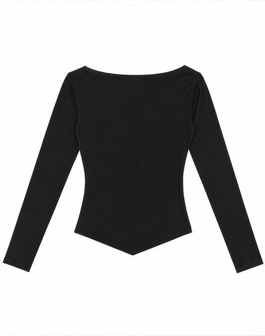 The V Line top - Black