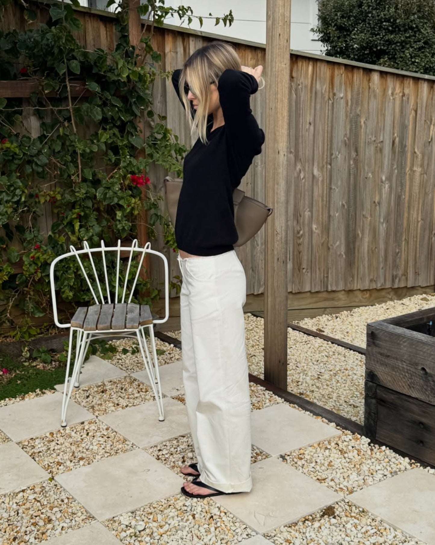 The Fray Pant - Chalk